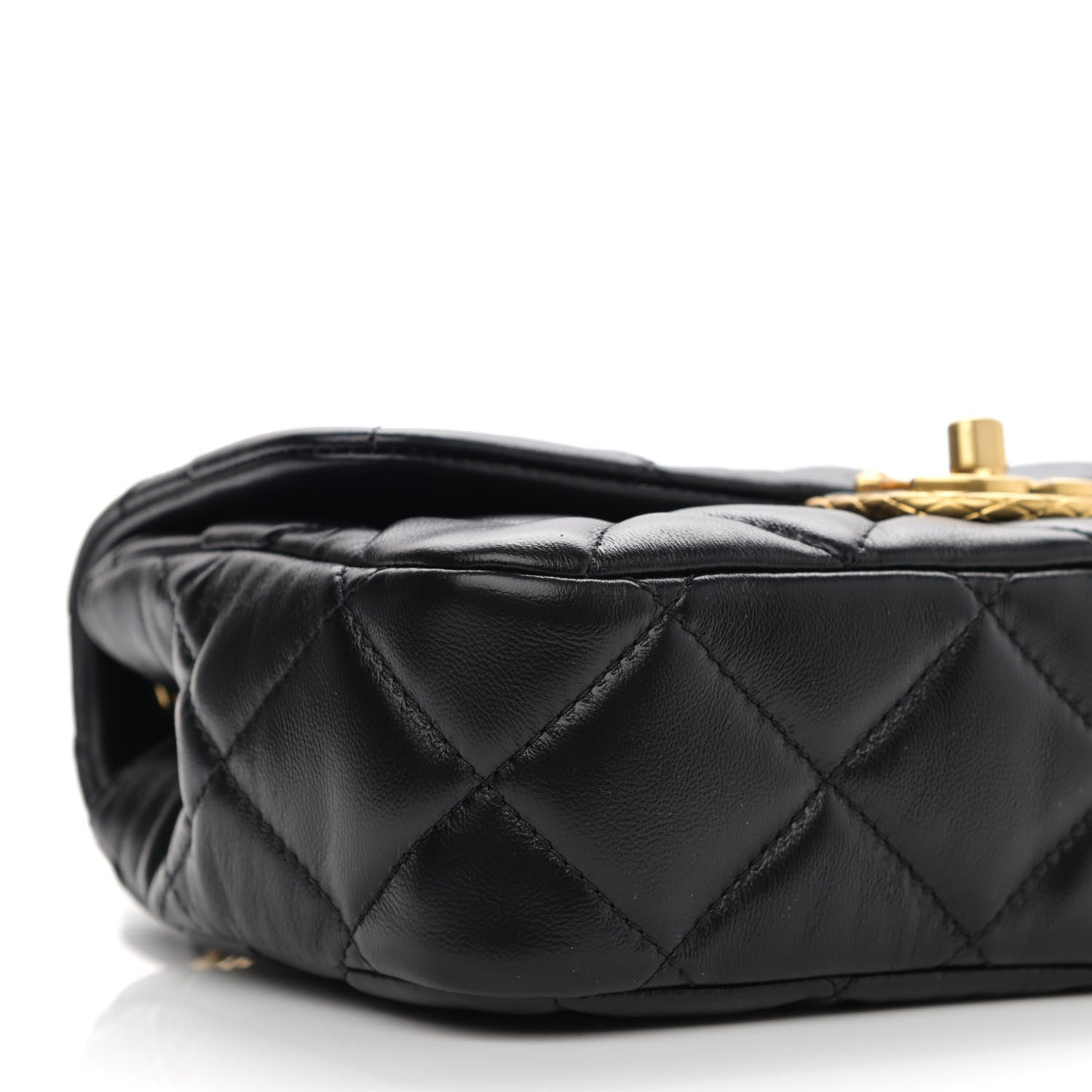 Chanel Lambskin Quilted Mini Flap Black 9 of 11