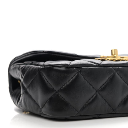 Chanel Lambskin Quilted Mini Flap Black 9 of 11