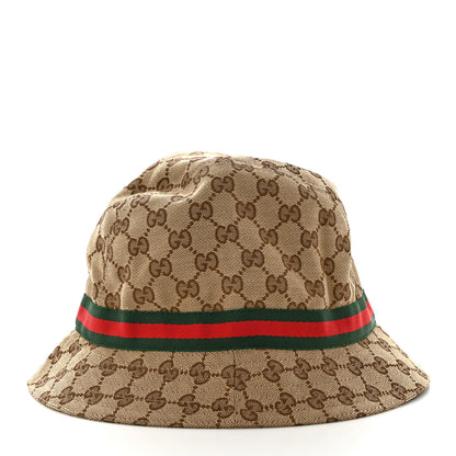 Gucci Monogram Web Bucket Hat M Brown 5 of 8