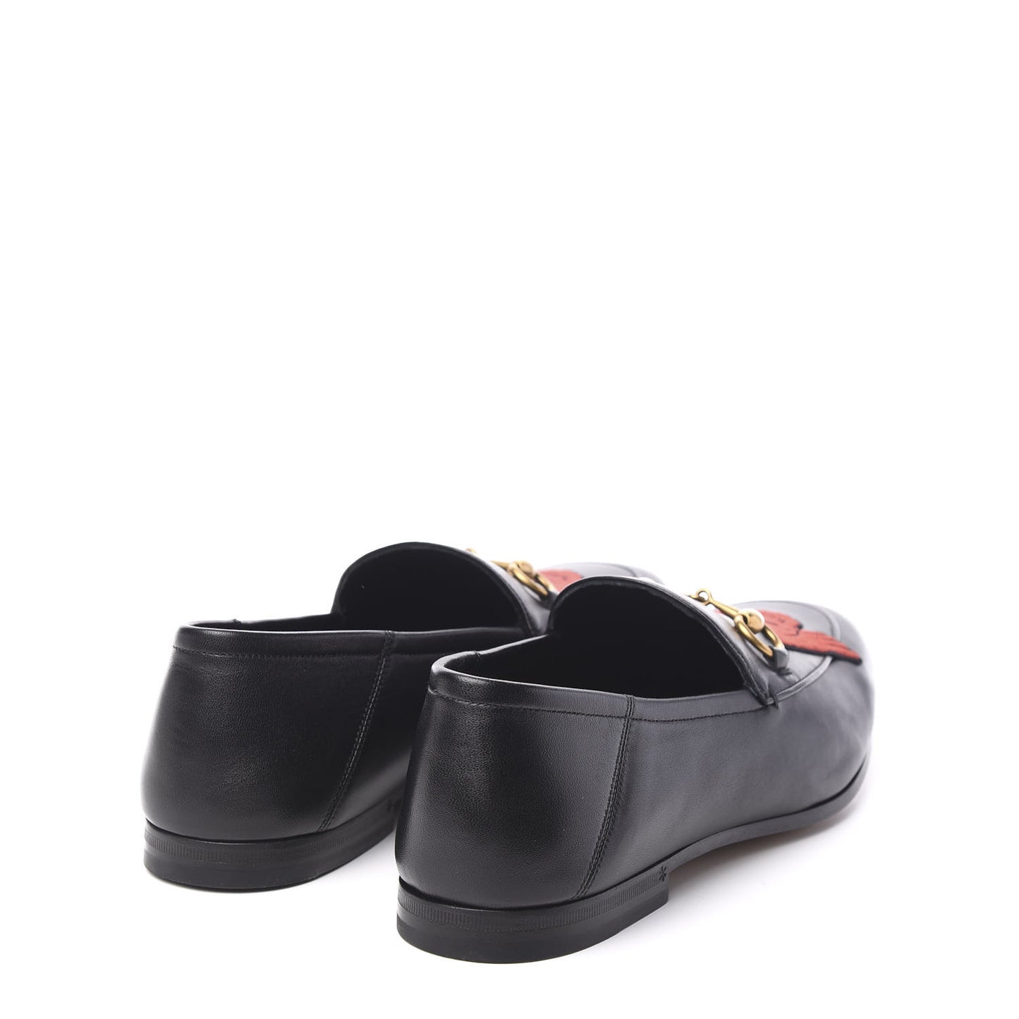 Lambskin Skull Embroidered Mens Brixton Horsebit Loafers 9 Black