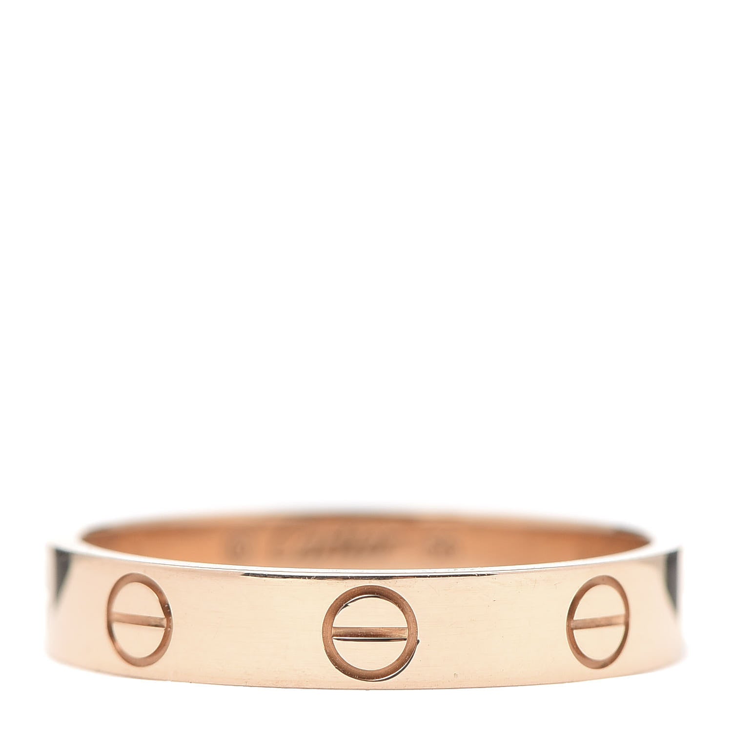 Cartier 18K Pink Gold 3.5mm LOVE Wedding Band Ring 56 7.5 1 of 4