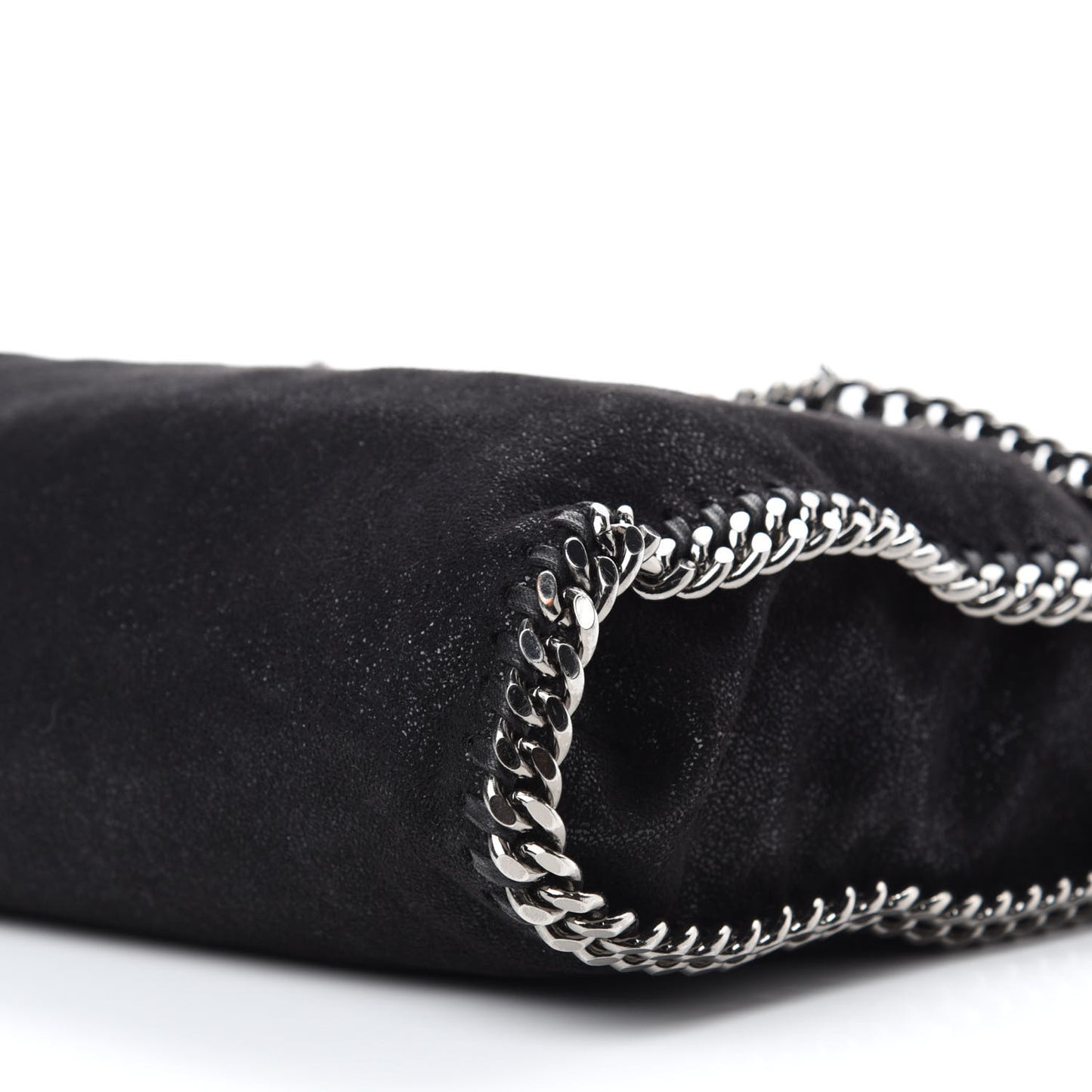 Shaggy Deer Falabella Fold Over Tote Black