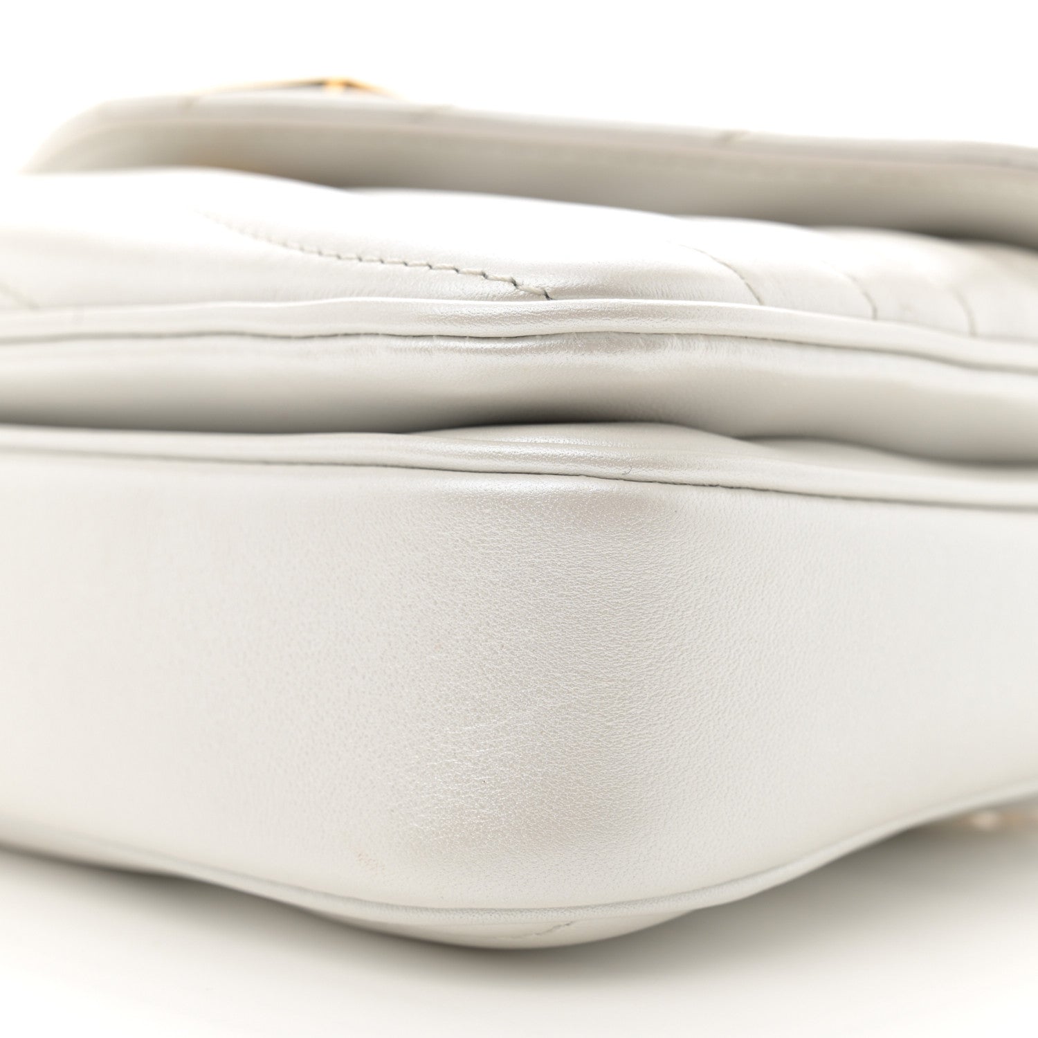 Louis Vuitton Calfskin LV New Wave Chain Bag Ivory 9 of 10