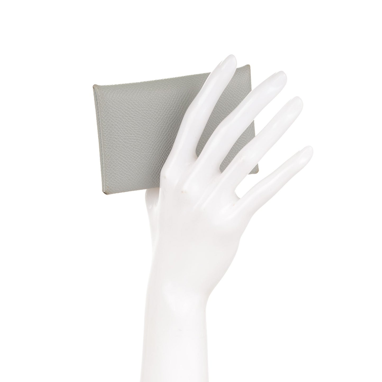 Epsom Calvi Card Case Gris Mouette