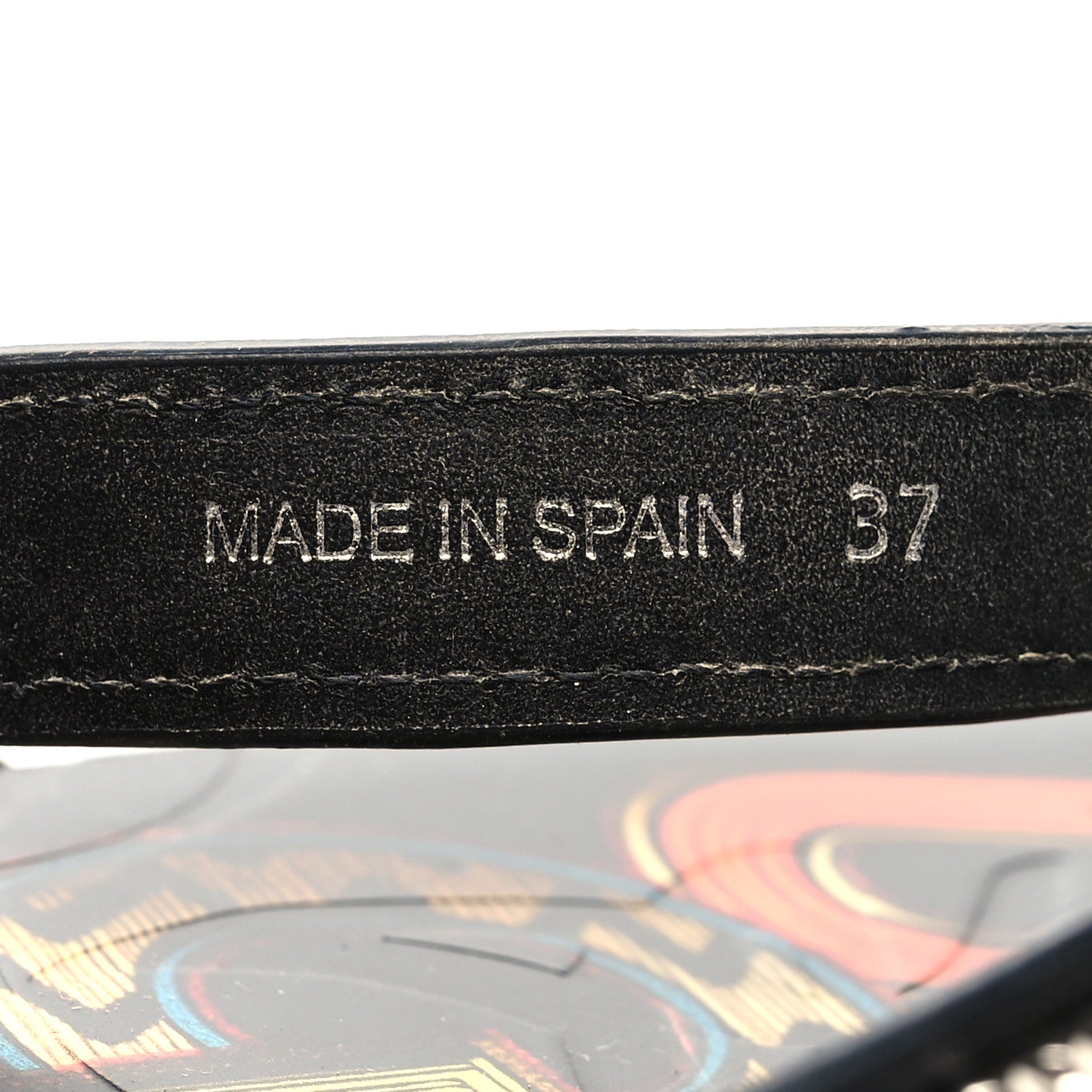 Christian Louboutin Rubber Pyraclou Loubi Print Montezazou Flip Flop 37 Black Silver 37 Multicolor 6 of 7