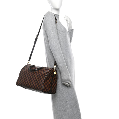Louis Vuitton Damier Ebene Speedy Bandouliere 35 2 of 12