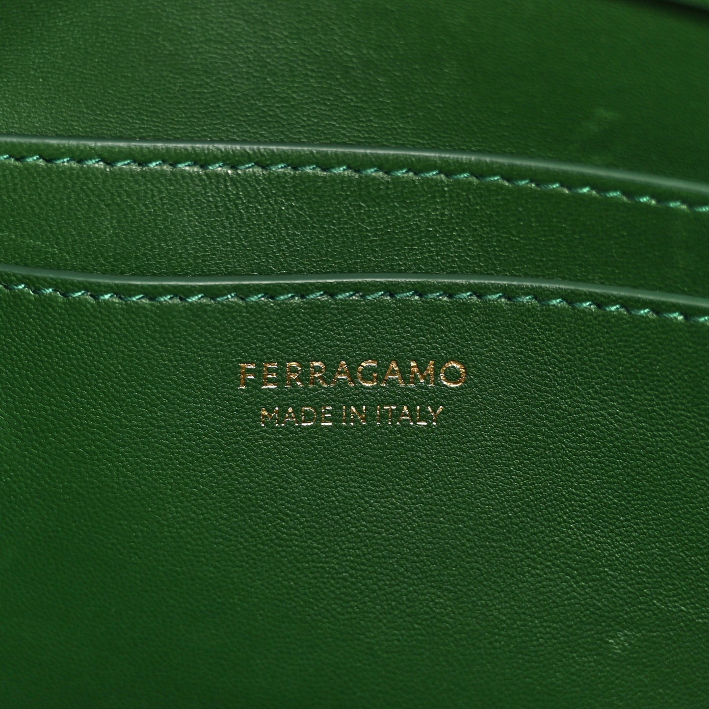Calfskin Medium Hug Soft Shoulder Bag Forest Green