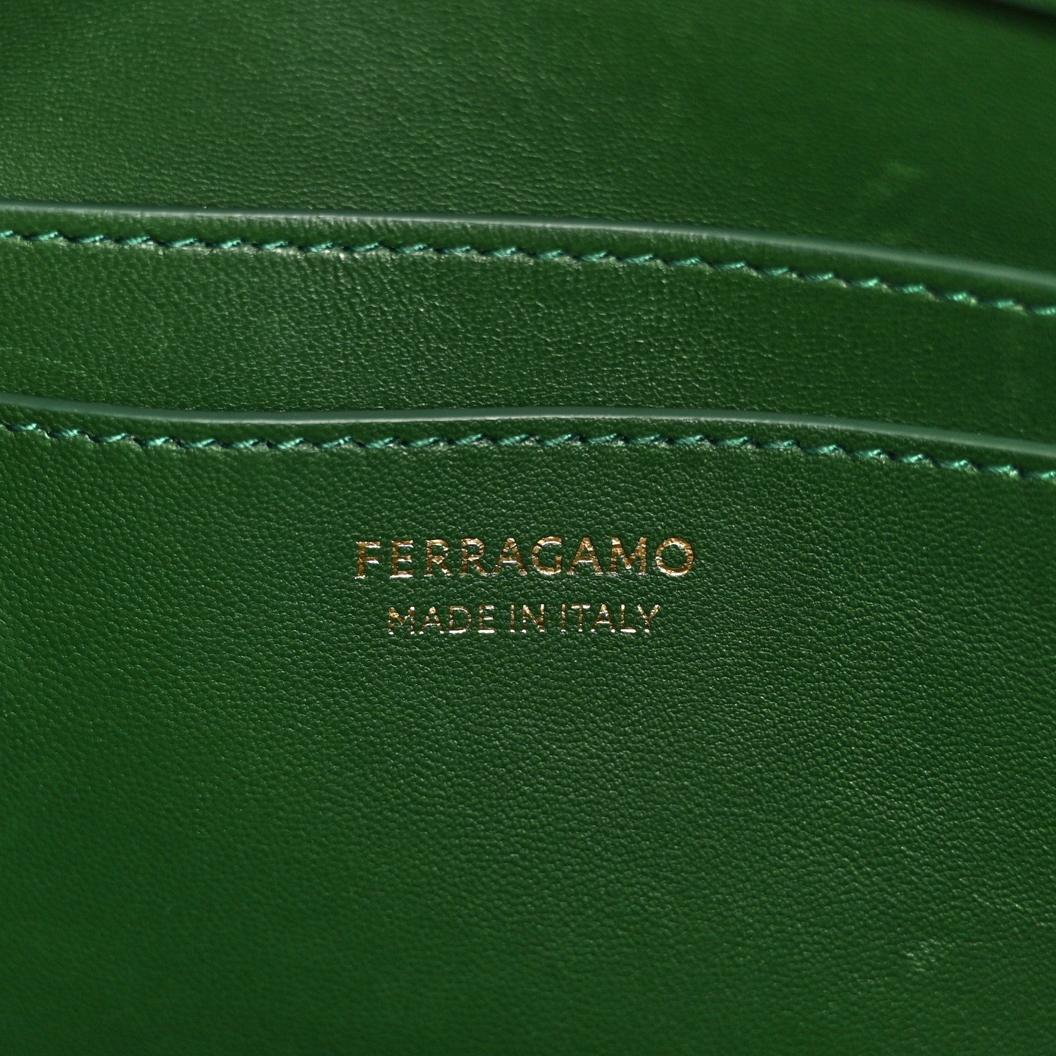 Salvatore Ferragamo Calfskin Medium Hug Soft Shoulder Bag Forest Green 6 of 11