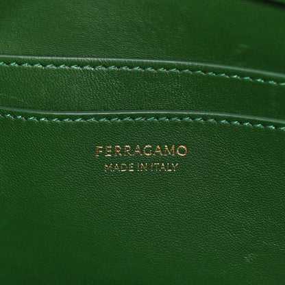 Salvatore Ferragamo Calfskin Medium Hug Soft Shoulder Bag Forest Green 6 of 11