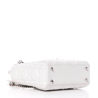 Christian Dior Lambskin Cannage Mini Lady Dior White 4 of 15