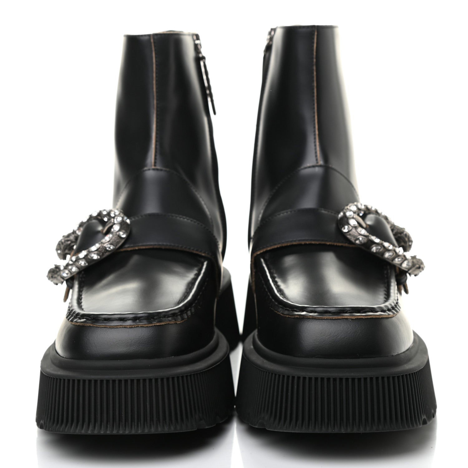 Gucci Cordovan Lux Dionysus Hunder Boots 40 Black 2 of 11