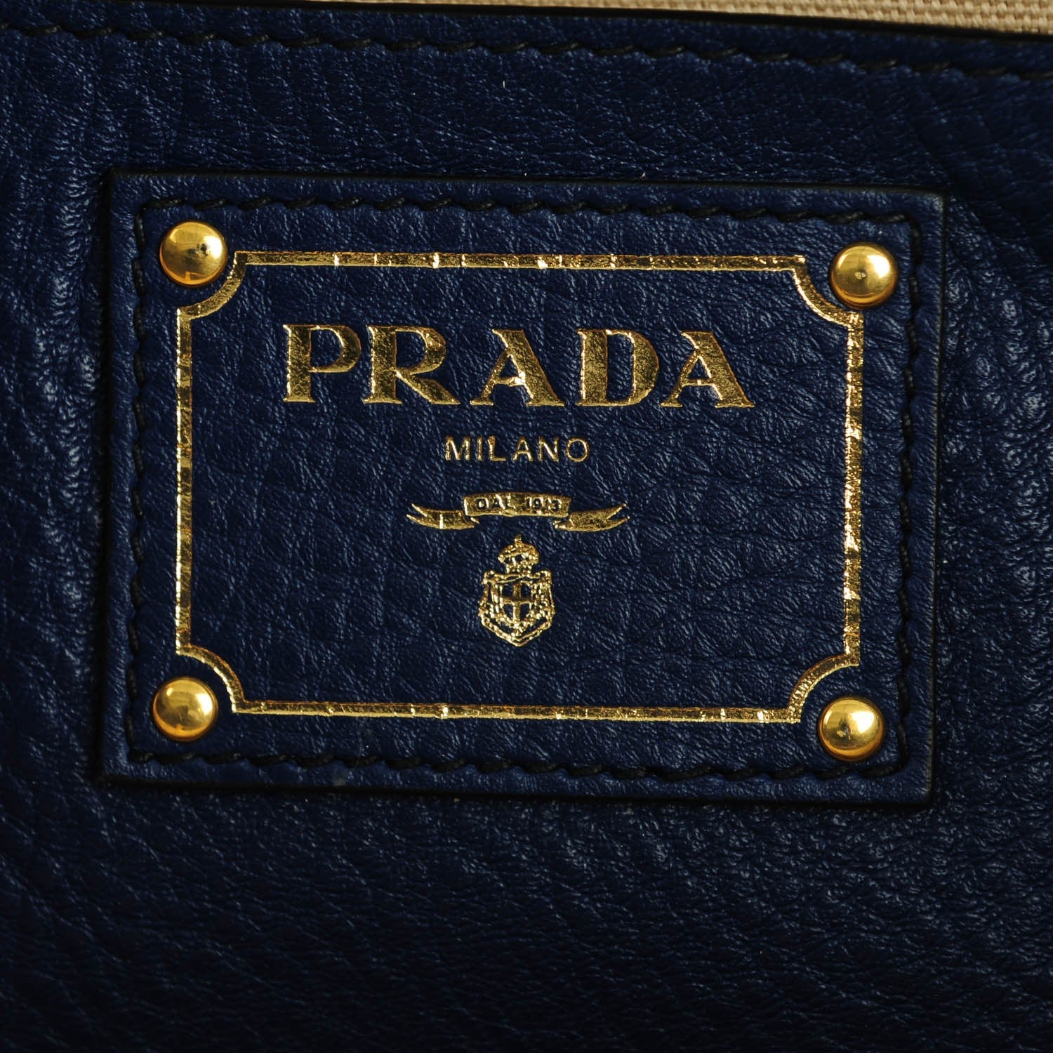 Prada Vitello Daino Tote Inchiostro 6 of 9