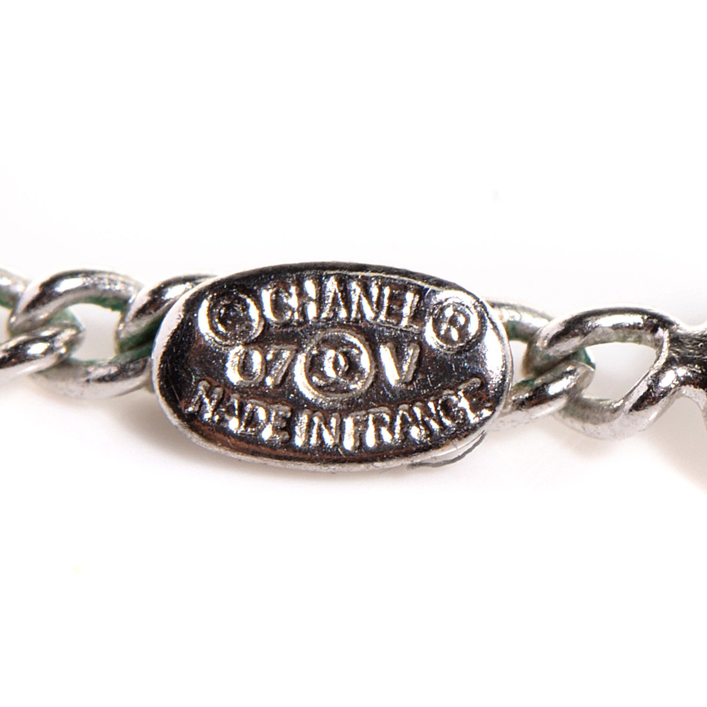Crystal CC Timeless Necklace Silver