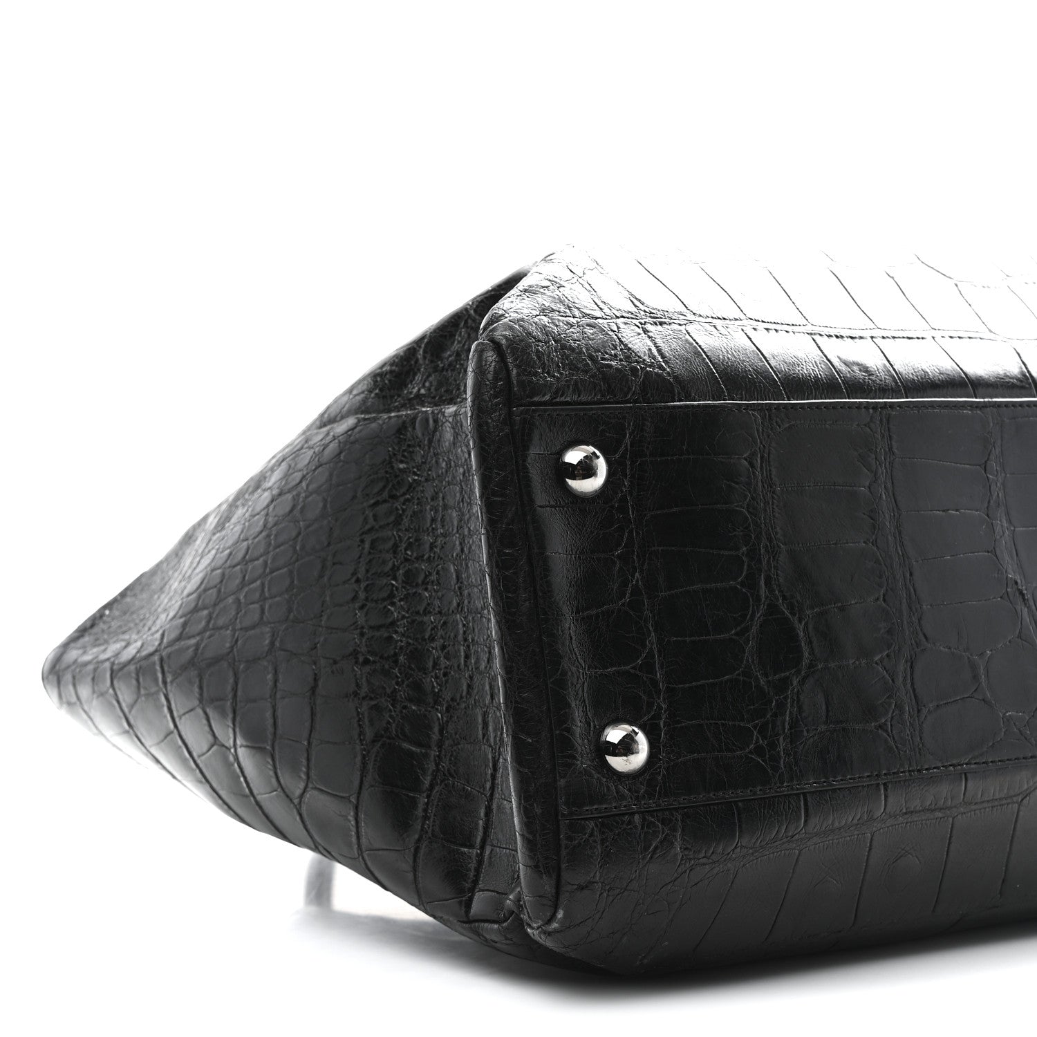 Chanel Alligator Executive Cerf Shopper Tote Black 10 of 11