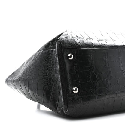 Chanel Alligator Executive Cerf Shopper Tote Black 10 of 11