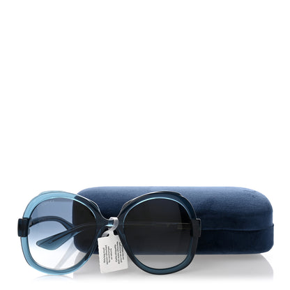 Gucci Acetate Round Sunglasses GG1432S Blue 9 of 9