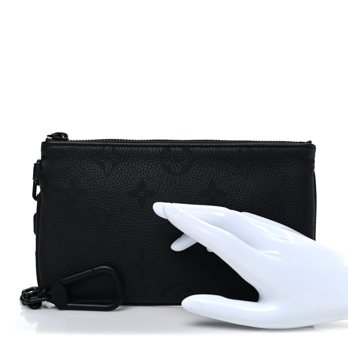 Calfskin Monogram Speedy P9 Bandouliere 40 Pochette Ultra Black