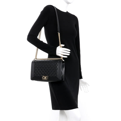Chanel Caviar Quilted New Medium Boy Flap Black 2 of 8
