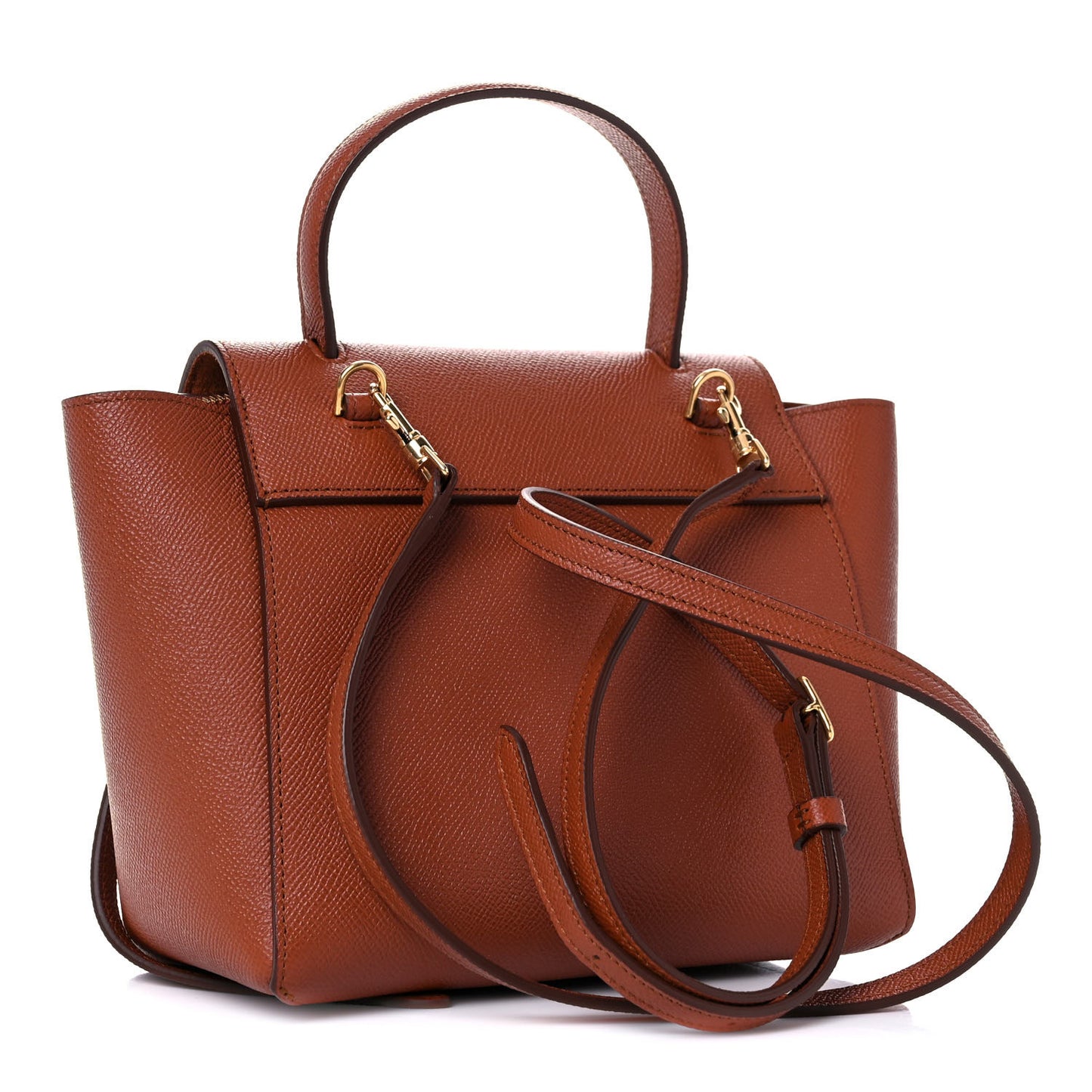 Grained Calfskin Nano Belt Bag Caramel