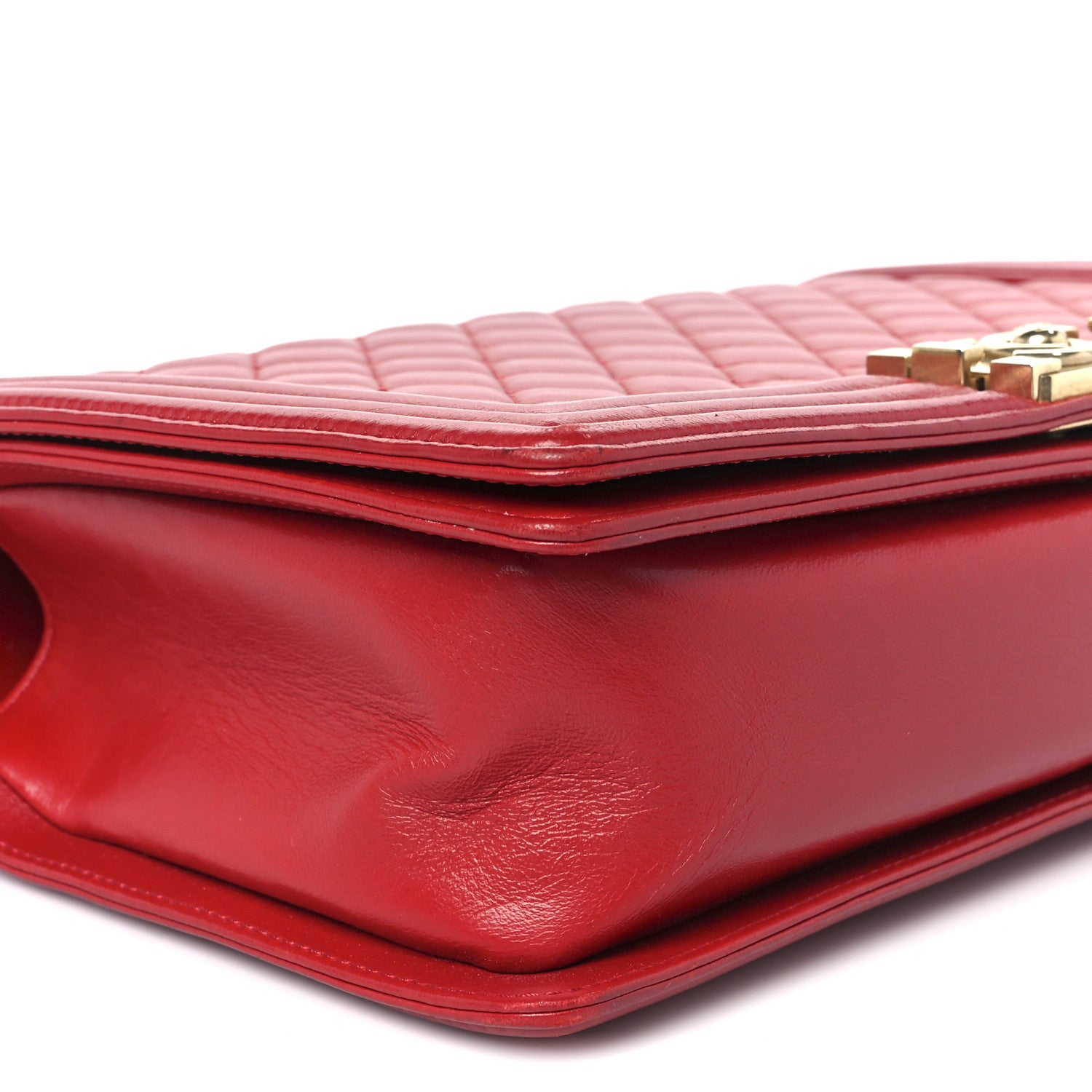 Chanel Lambskin Quilted New Medium Boy Flap Red 9 of 10