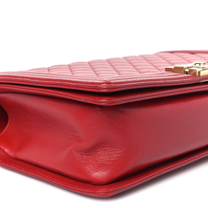 Chanel Lambskin Quilted New Medium Boy Flap Red 9 of 10