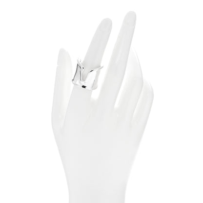Tiffany Sterling Silver Elsa Peretti Split Ring 55 7.25 2 of 5