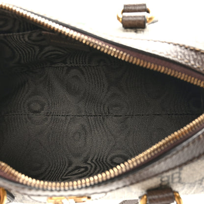 Gucci X BALENCIAGA BB Supreme Monogram Web Small Ophidia Boston Bag Beige New Acero 5 of 9