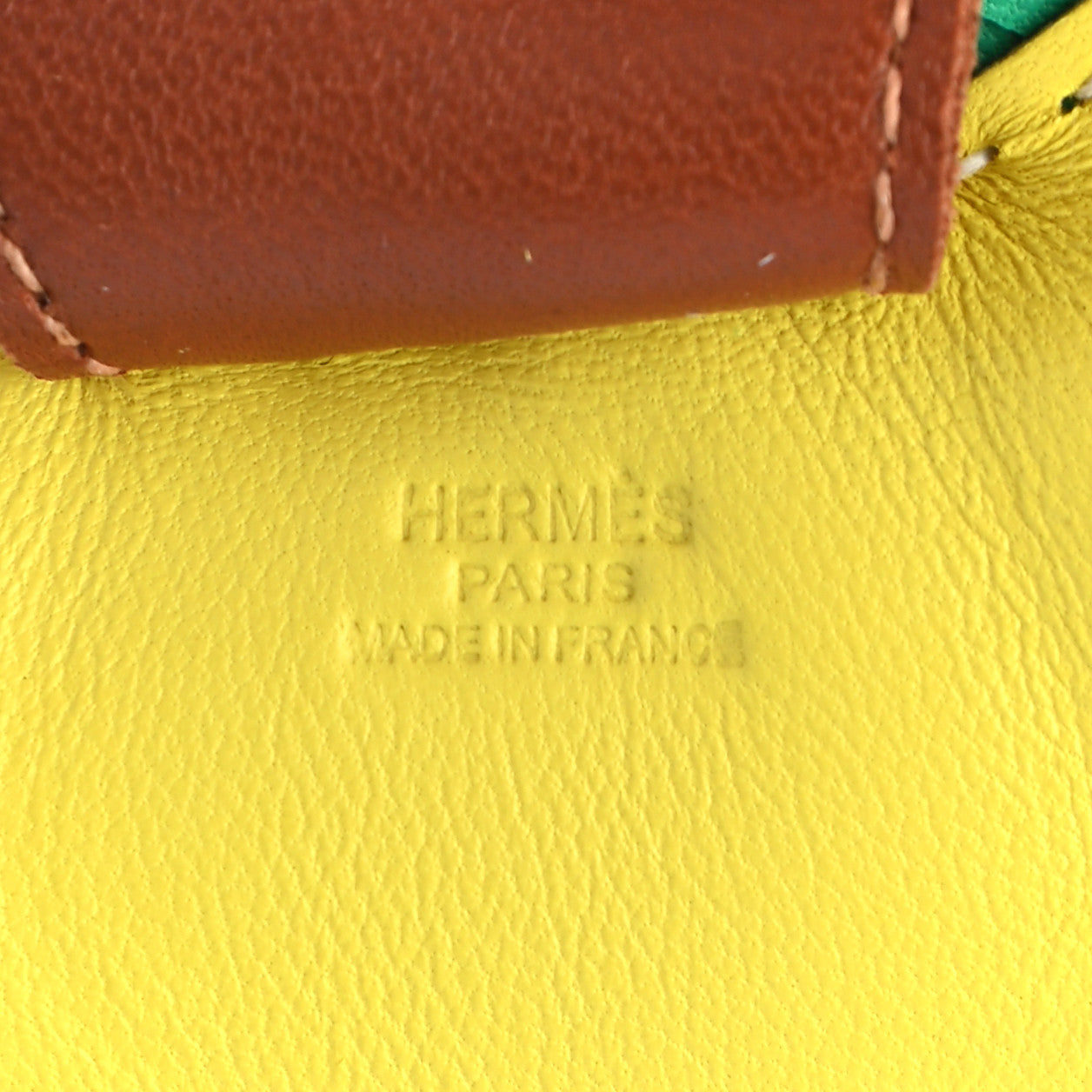 Milo Lambskin Grigri Rodeo Horse Bag Charm MM Lime Menthe Fauve