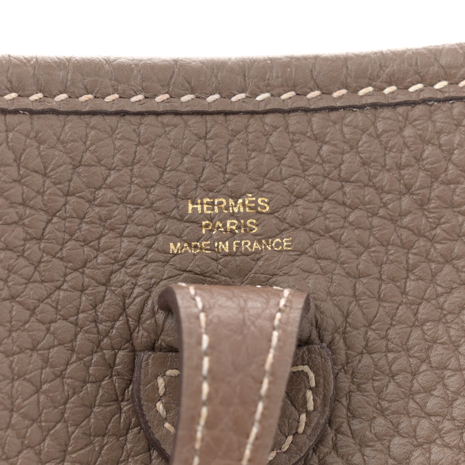 Hermes Taurillon Clemence Amazone Evelyne TPM Etoupe Bleu Indigo 6 of 12