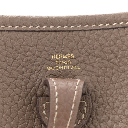 Hermes Taurillon Clemence Amazone Evelyne TPM Etoupe Bleu Indigo 6 of 12