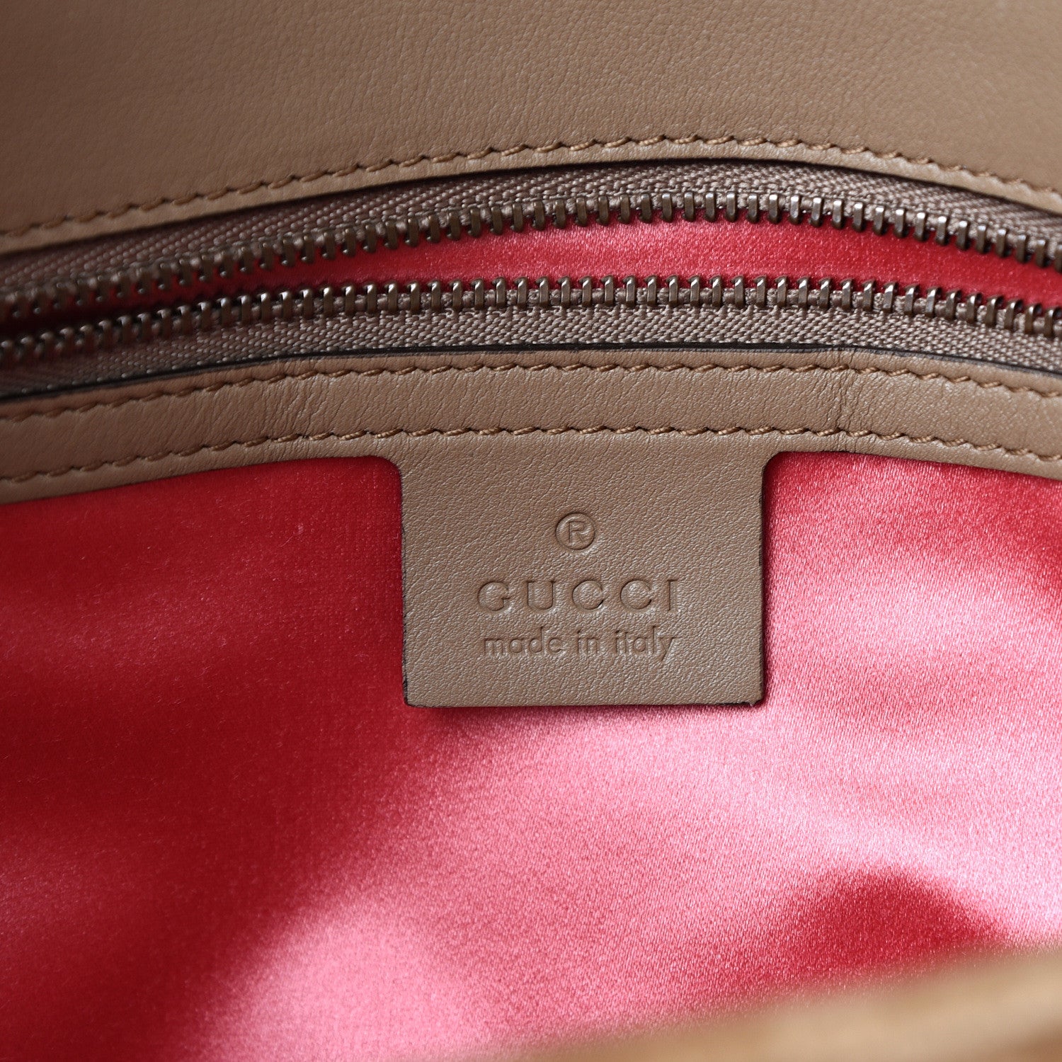 Gucci Velvet Matelasse Medium GG Marmont Shoulder Bag Taupe 5 of 11
