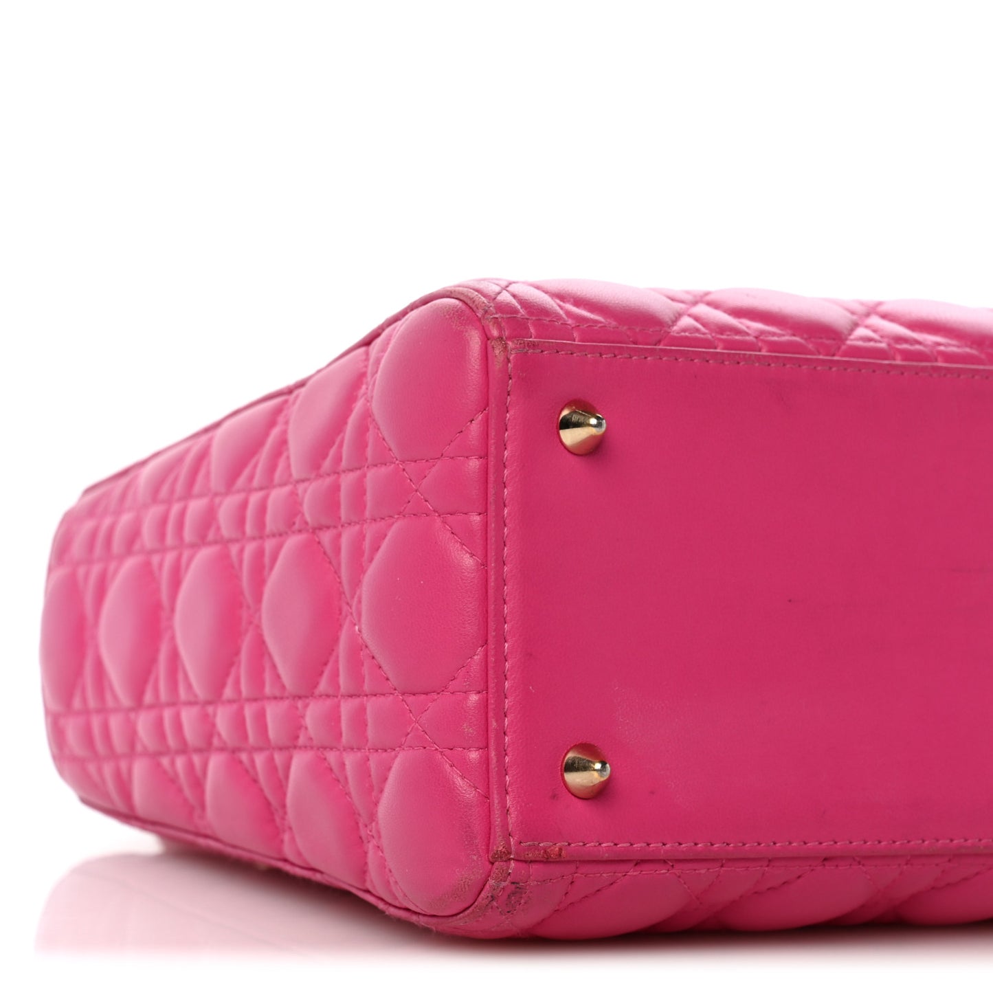 Lambskin Cannage Medium Lady Dior Pink