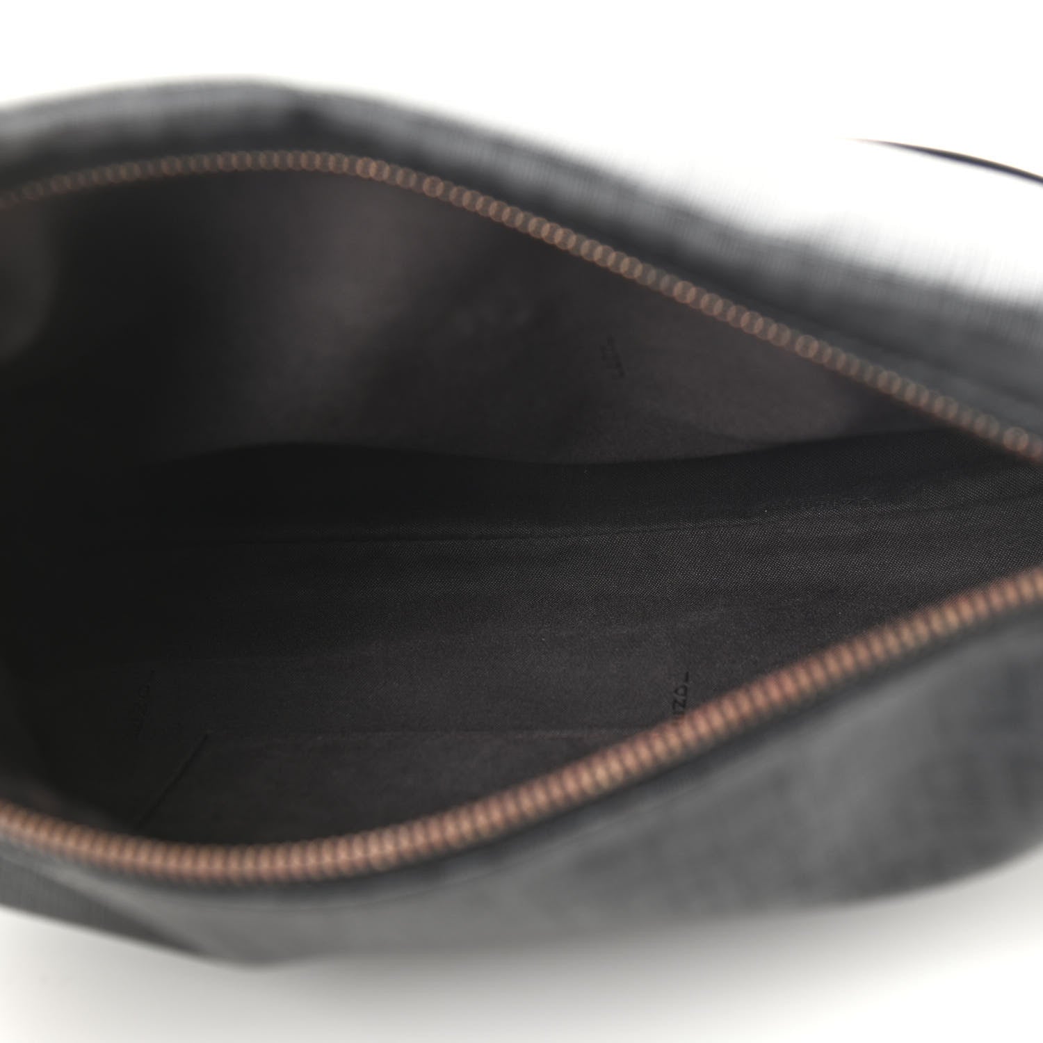 Fendi Zucchino Spalmati Vitello Messenger Bag Black 5 of 10