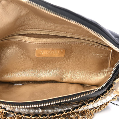 Chanel Lambskin Quilted All About Chains Waist Belt Bag Black 4 of 5