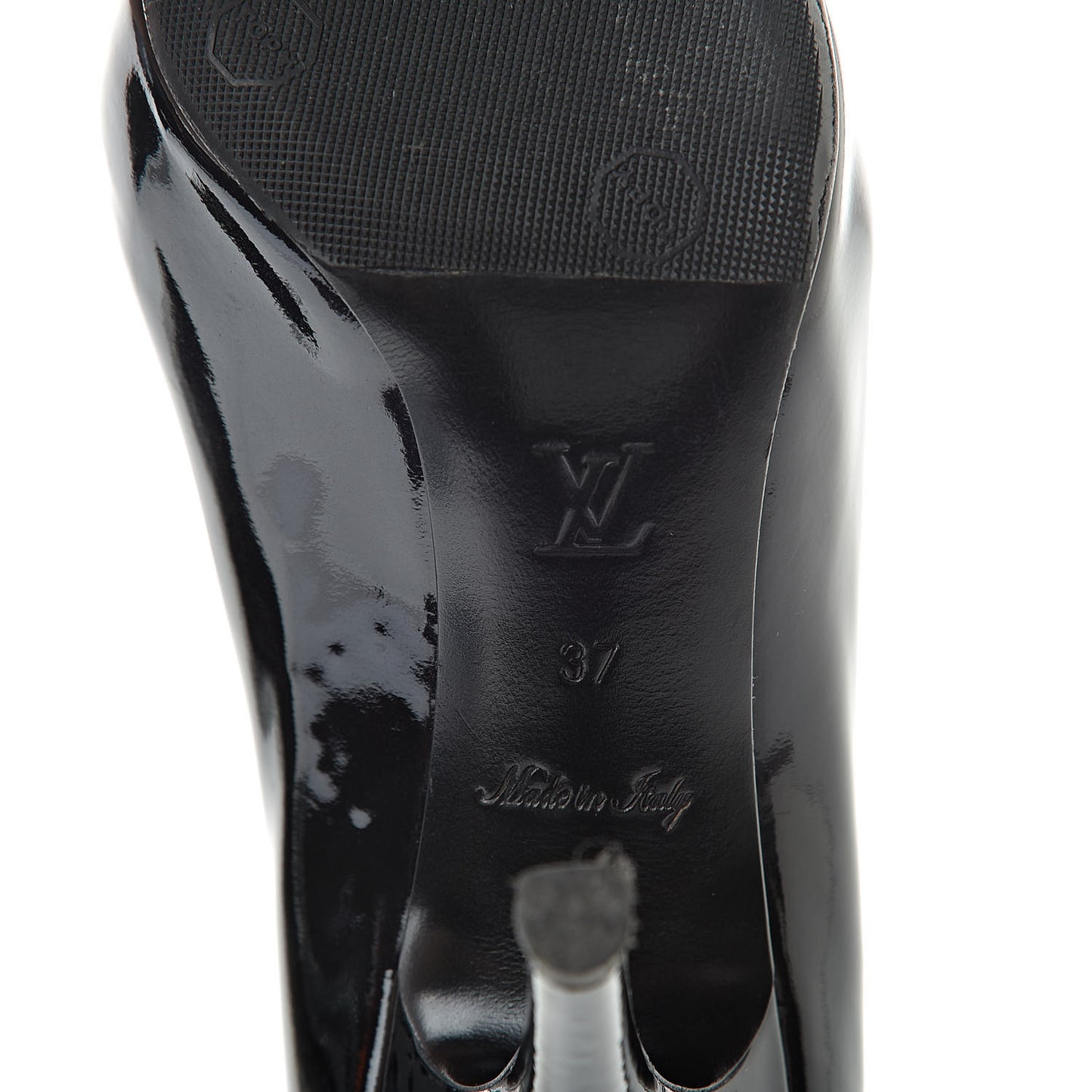 Patent Calfskin Pumps 37 Black