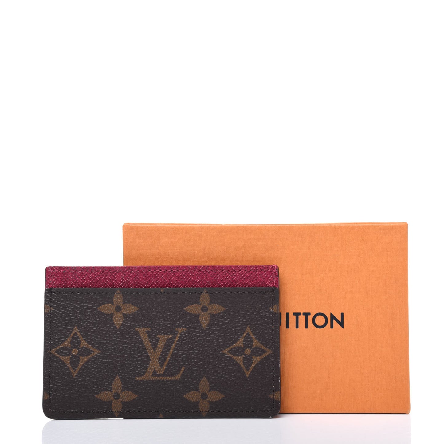 Monogram Card Holder Fuchsia