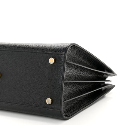 Saint Laurent Grained Calfskin Small Sac De Jour Black 10 of 11