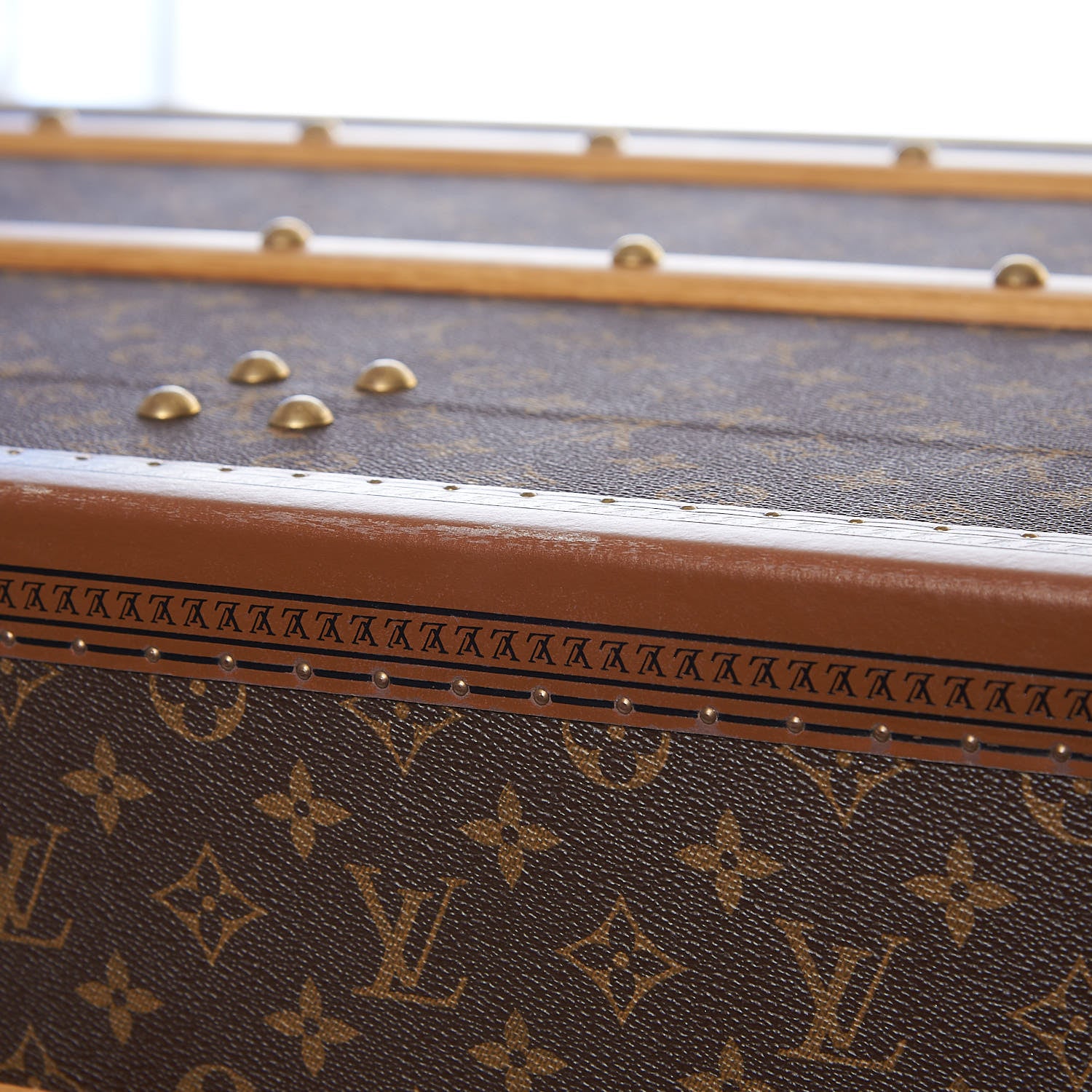 Louis Vuitton Monogram Malle Courrier Lozine Trunk 110 20 of 50
