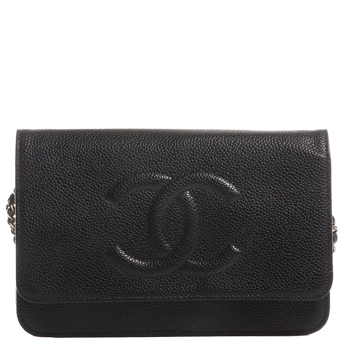 Chanel Caviar Timeless CC Wallet on Chain WOC Black 1 of 9