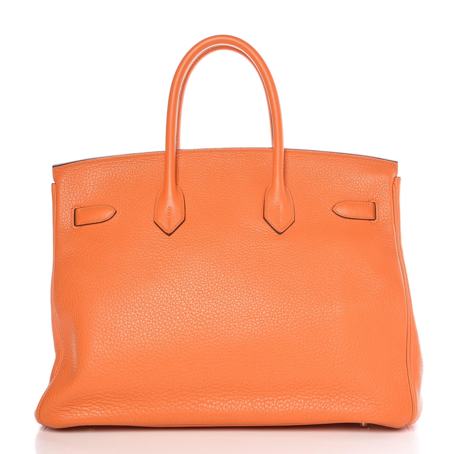 Hermes Taurillon Clemence Birkin 35 Orange 5 of 41