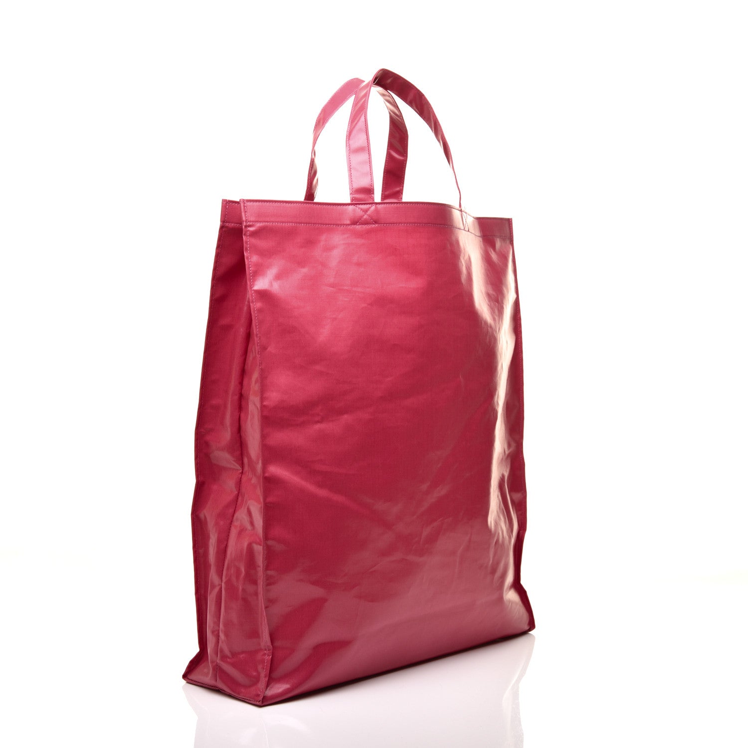 Gucci Patent Canvas Frame Logo Vertical Tote Glam Pink 3 of 10