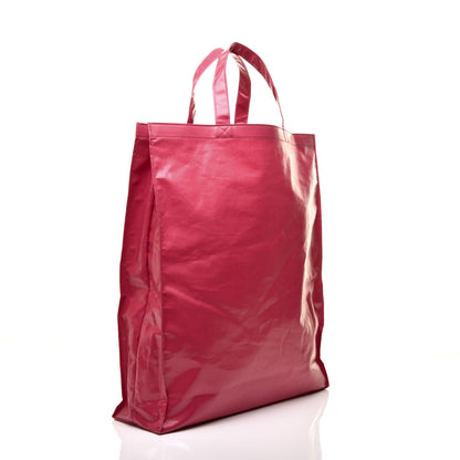 Gucci Patent Canvas Frame Logo Vertical Tote Glam Pink 3 of 10
