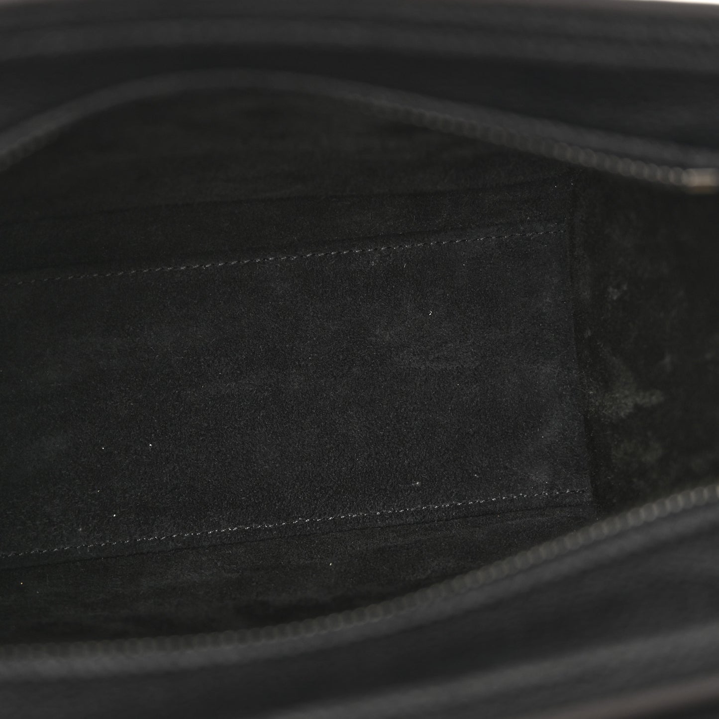 Drummed Calfskin Nano Luggage Black