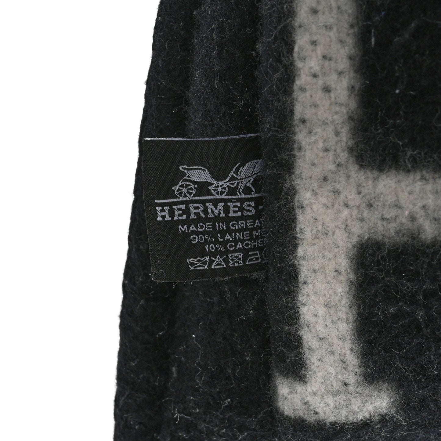 Wool Cashmere Avalon Pillow PM Ecru Gris Fonce