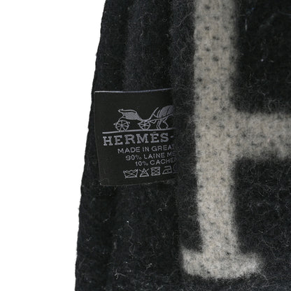 Hermes Wool Cashmere Avalon Pillow PM Ecru Gris Fonce 3 of 3