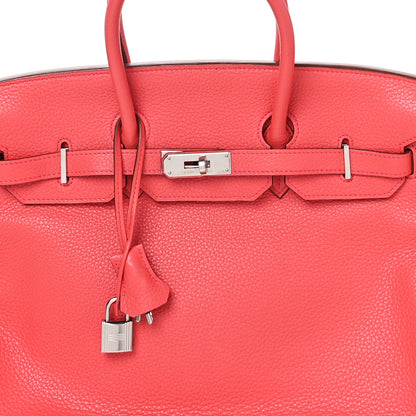 Hermes Taurillon Clemence Birkin 35 Bougainvillea 8 of 10