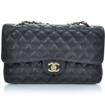 Chanel Caviar Quilted Medium Double Flap Black 1 of 10