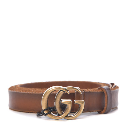 Gucci Faded Calfskin Double G 20mm Belt 80 32 Cuir 1 of 8