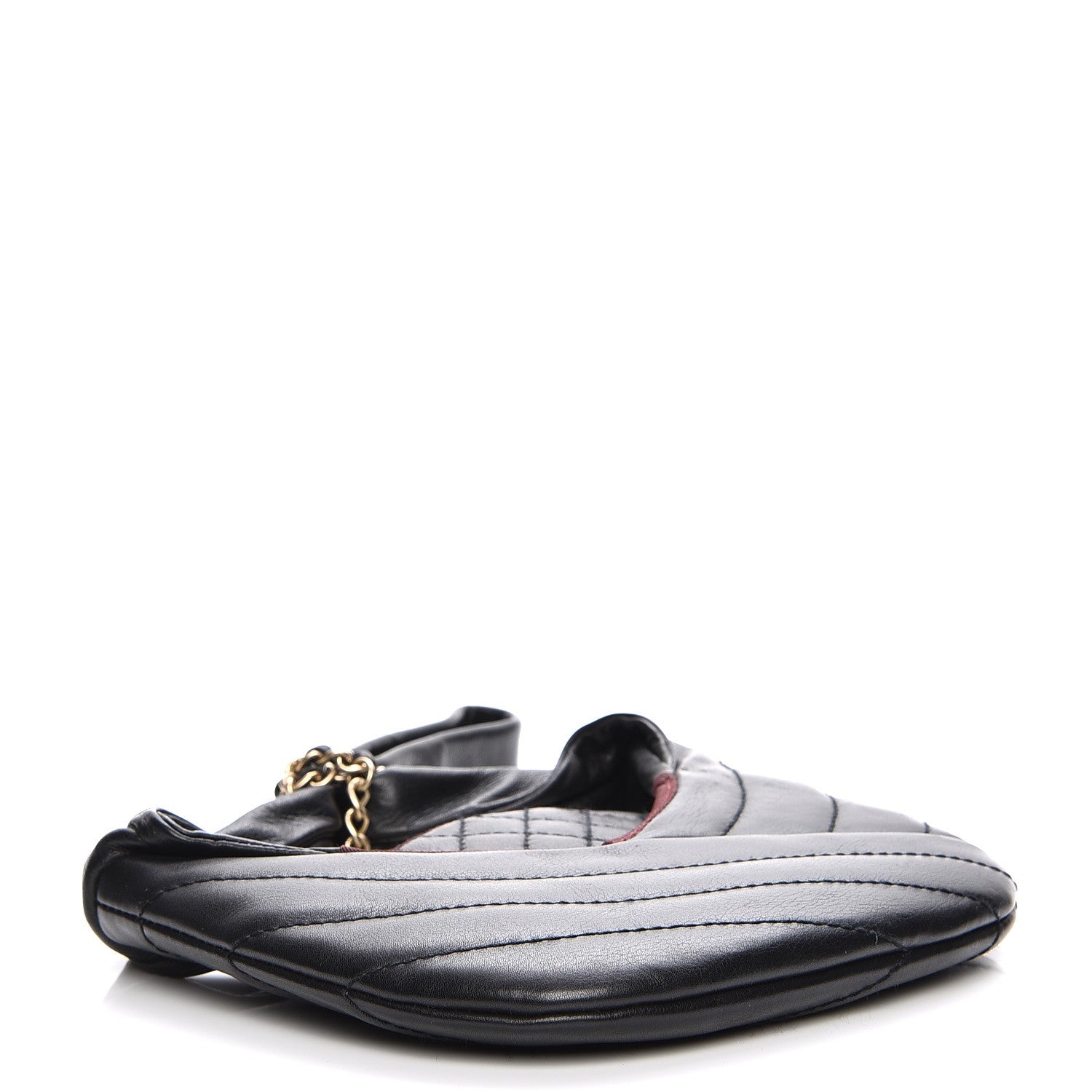 Chanel Calfskin Quilted Small Chain Evening Bag Black 4 of 7