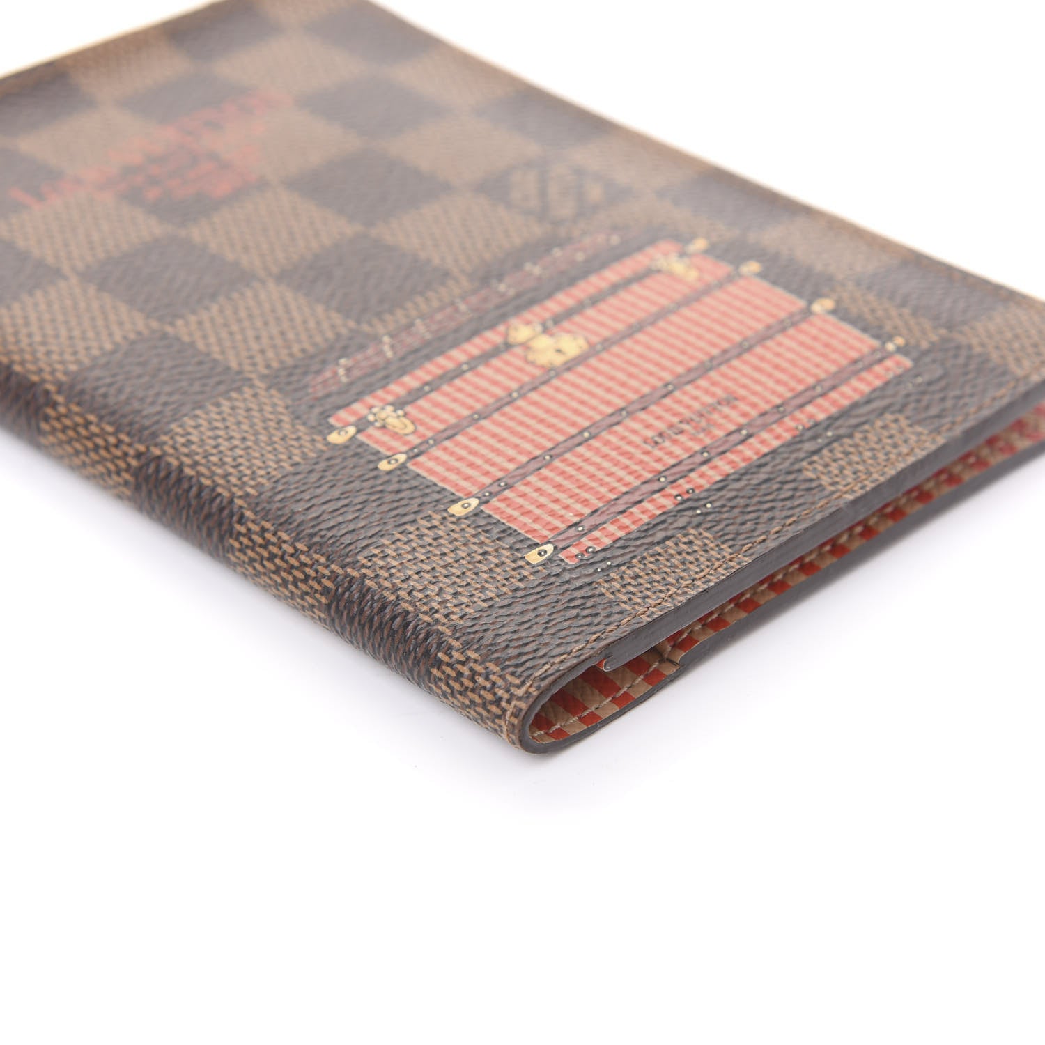 Louis Vuitton Damier Ebene Trunks and Locks Passport Cover 6 of 9